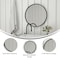 Flash Furniture 27.5" Round Black Metal Framed Accent Wall Mirror HFMHD-75G-CRE8-412315-GG - alternate 3